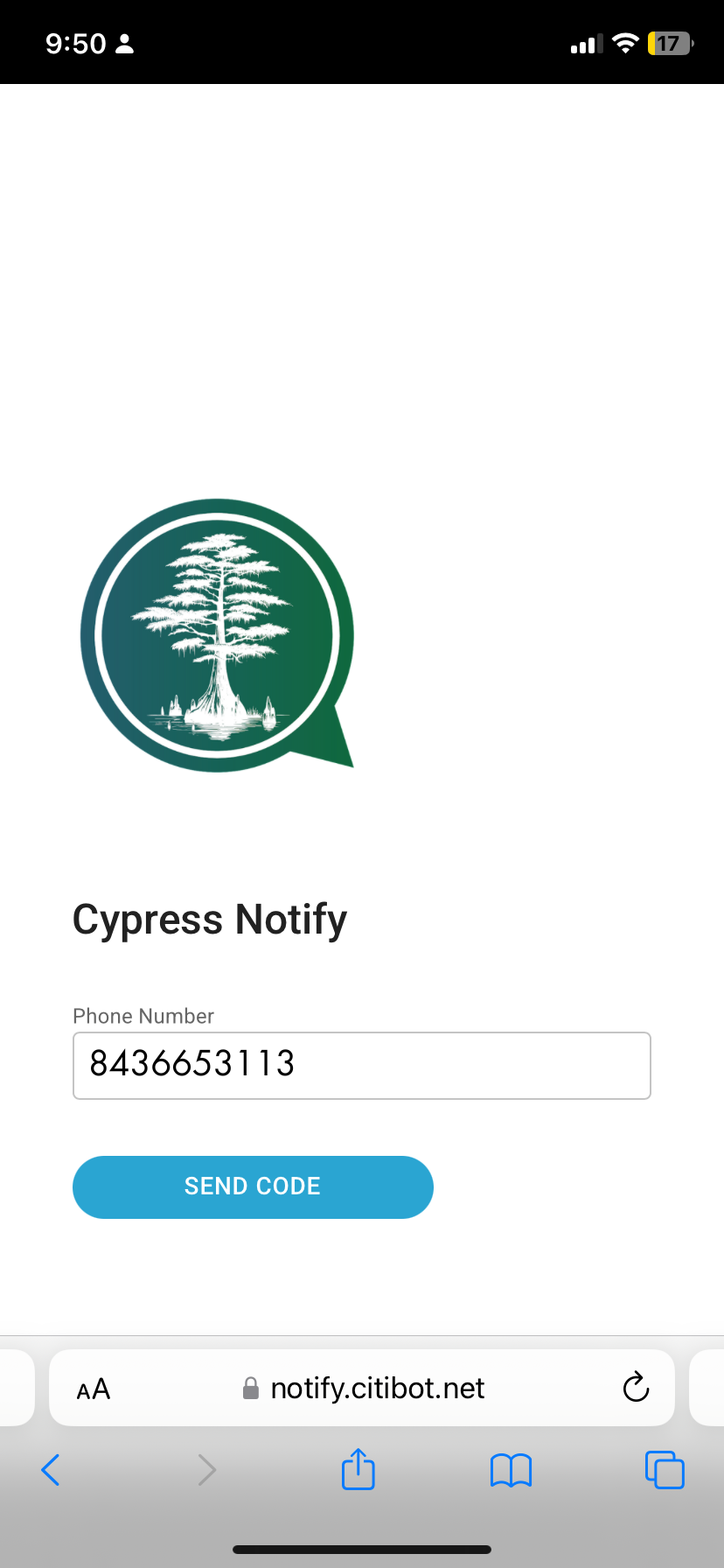Cypress Text Alert Walkthrough 1